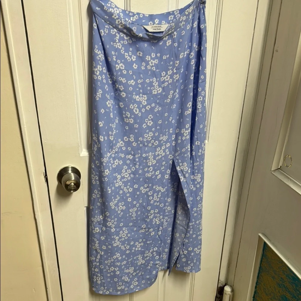 & Other Stories Blue Wrap Midi Skirt - Picture 1 of 5